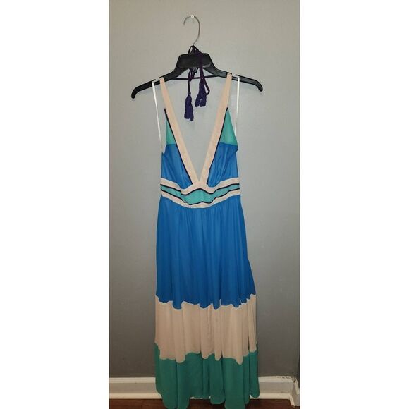 Forever 21 Blue Halter Dress - Picture 1 of 6